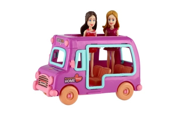 Poupées avec voiture et accessoires