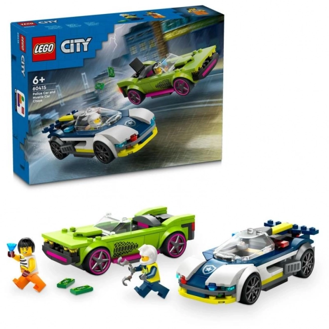LEGO® City 60415 Poursuite de la voiture de police et du bolide