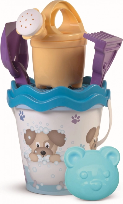 Set de sable Chiot avec arrosoir