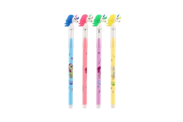 Stylo ordinaire licorne en plastique avec pointes interchangeables 10 pièces 4 couleurs