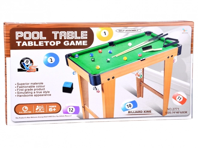 Ensemble complet de table de billard et accessoires jeu de société pour enfants GR0687