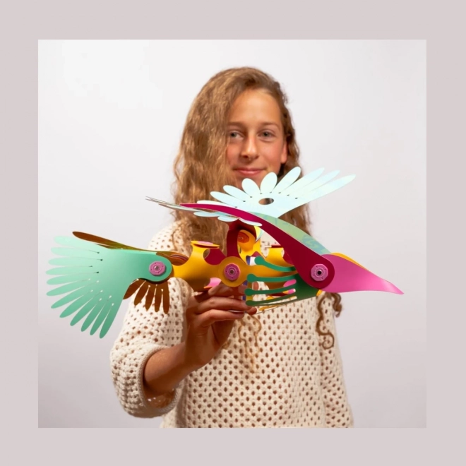 Jeux de construction magnétiques Clixo - Oiseaux tropicaux - 22 pièces