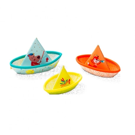 Lilliputiens 3 Bateaux Flottants Jouet pour l'Eau