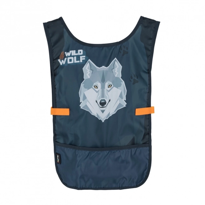 Tablier poncho loup