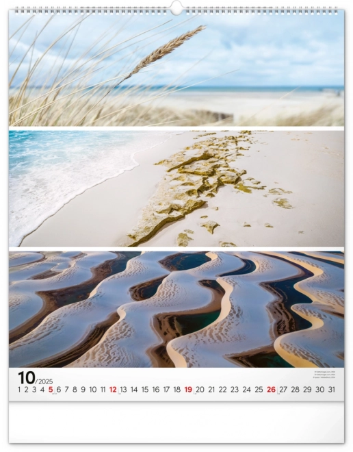 NOTIQUE Calendrier mural Palette 2025, 48 x 56 cm