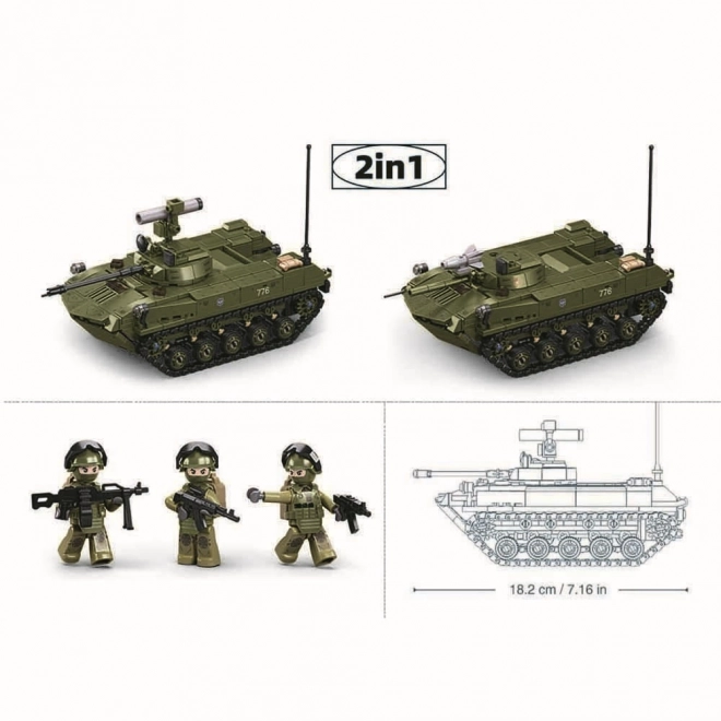 Sluban modèle tank BMD-2S 1:35