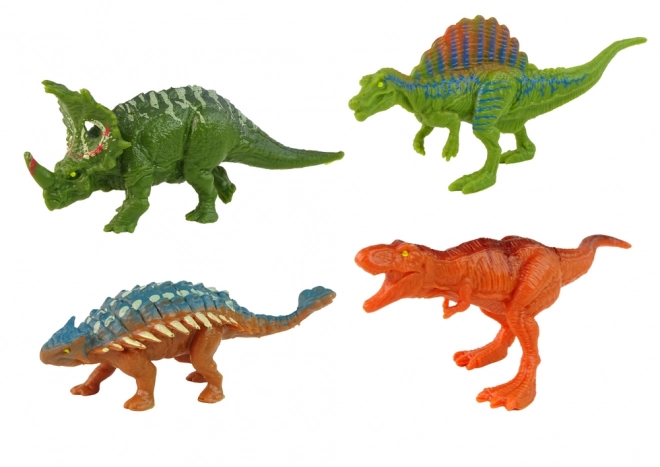 Véhicule dinosaure avec remorque et 4 figurines de dinosaures