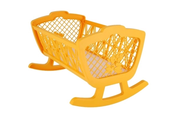 Berceau pour poupées sans ensemble en plastique 47x35x30cm dans une boîte 48x32x8cm