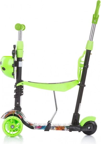 3-en-1 : poussette, porteur et trottinette