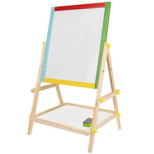 Tableau double face en bois pour enfants