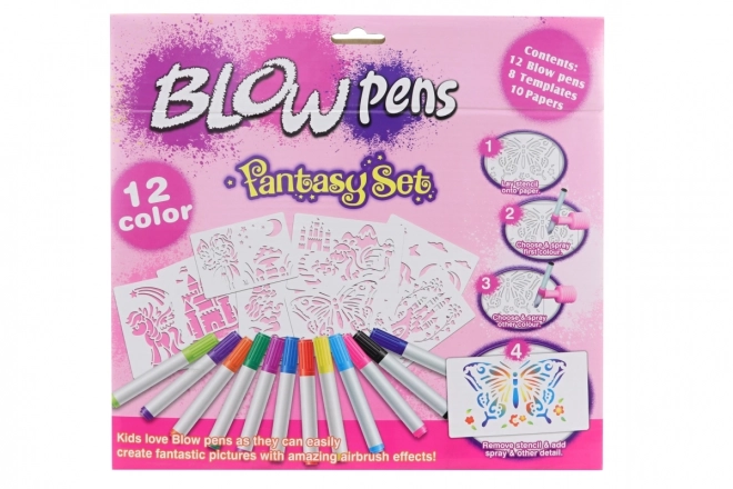Ensemble de feutres à souffler pour filles