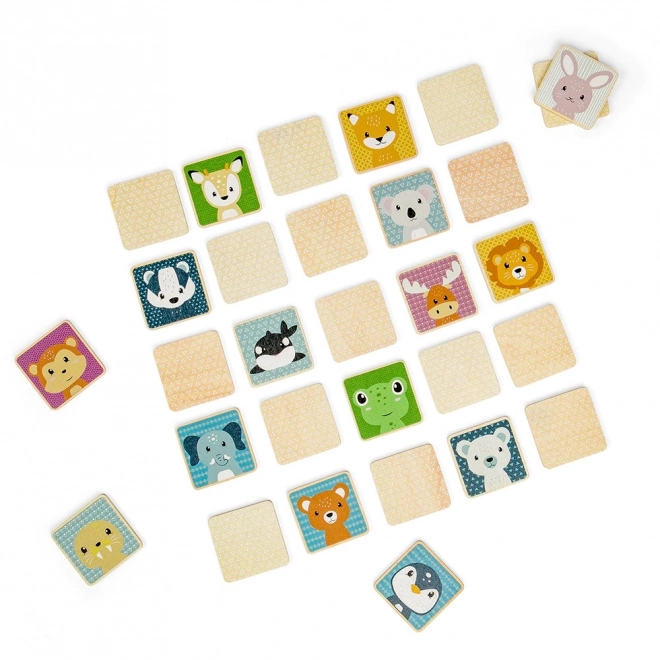 Mémo en bois animaux pour enfants