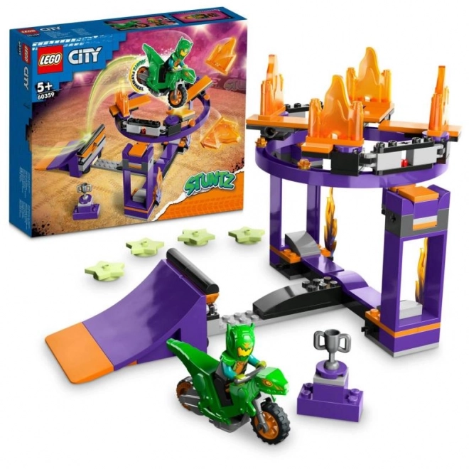 Défi cascade avec rampe et cerceau LEGO City Stuntz