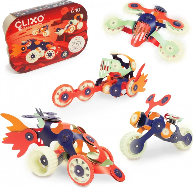 Cubes magnétiques Clixo expédition martienne, 30 pièces