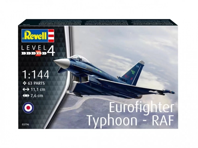 Maquette en plastique de l'avion Eurofighter Typhoon RAF 1/144