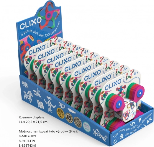 Blocs magnétiques Clixo Designer Pack, couleur beige