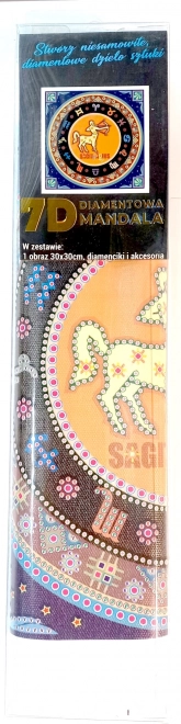 NORIMPEX Peinture Diamant 7D Signe du zodiaque : Sagittaire 30x30cm