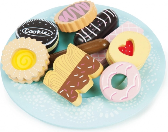 Le Toy Van assiette avec biscuits en bois