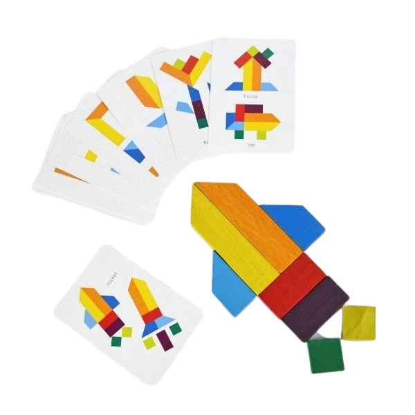 Jeu de logique en bois Tangram 8