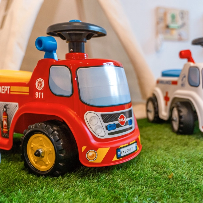 Camion de pompier roulant avec klaxon pour enfants par FALK
