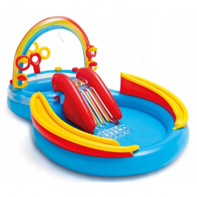 Grand centre aquatique avec toboggan 297 x 193 x 135 cm