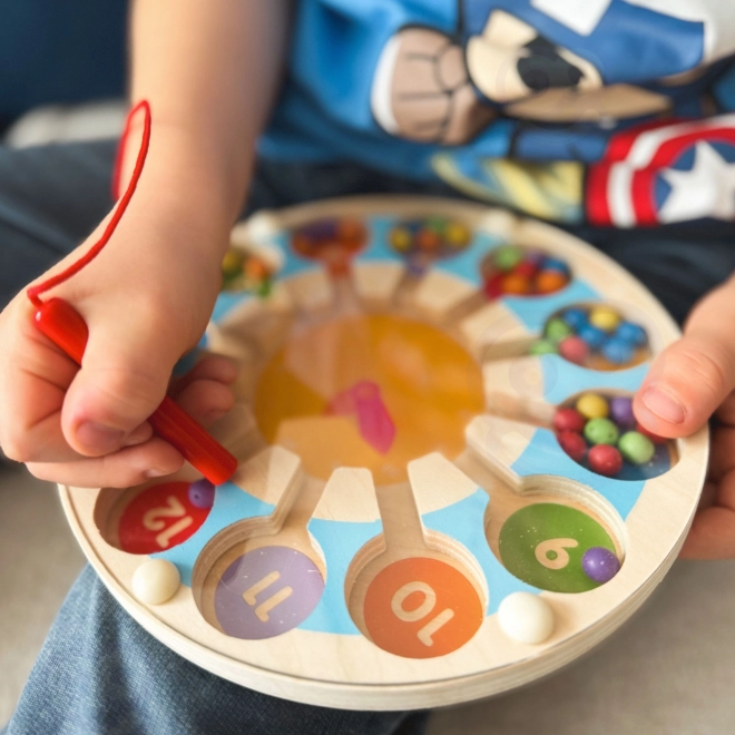 Jeu magnétique en bois Horloge labyrinthe Viga