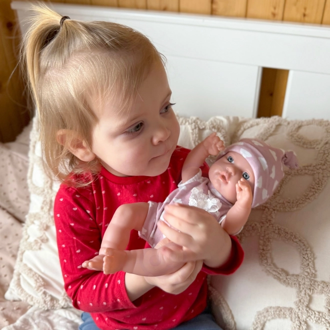 woopie royal adorable bébé en tenue rose 36 cm