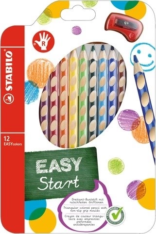 STABILO EASYstart ensemble de crayons de couleur pour droitiers
