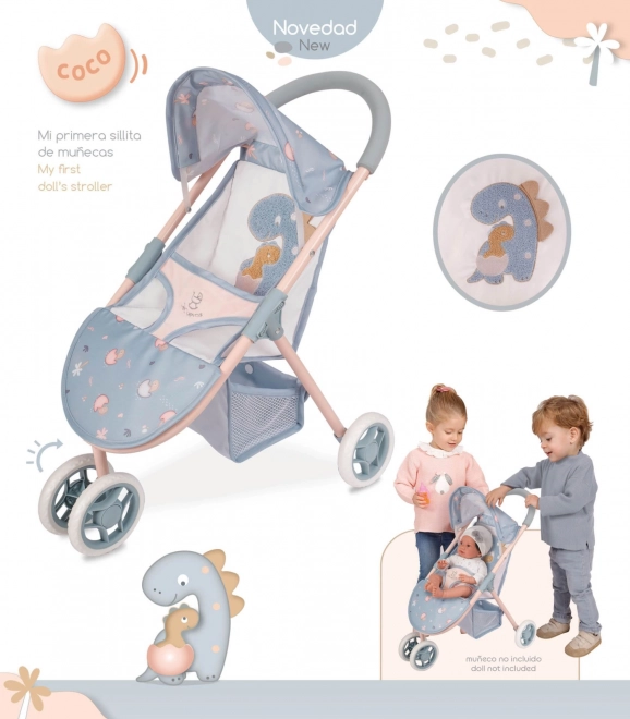 DeCuevas 90280 Poussette sportive pour poupées tricycle COCO 2024 - 55 cm