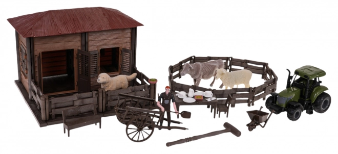 Ferme avec tracteur + accessoires