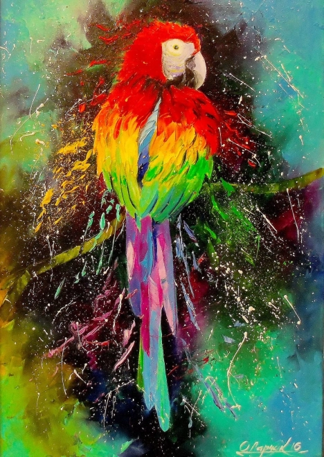 Puzzle perroquet coloré 1000 pièces