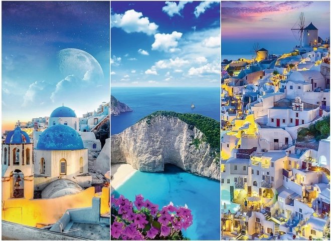 Collage des plus beaux paysages grecs