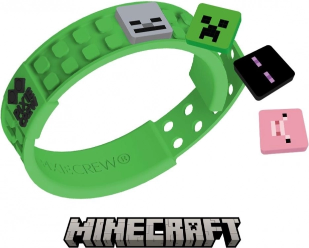 Bracelet réglable vert Pixie Crew & Minecraft