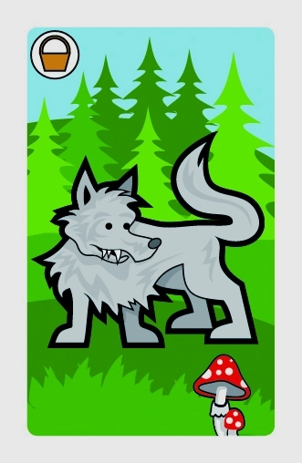 Petr noir Mes premiers contes de fées jeu de société - cartes dans une boîte en plastique 6x9cm