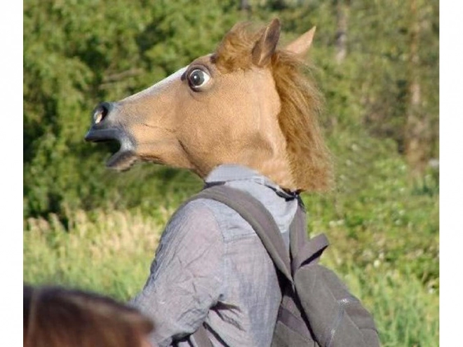 Masque de cheval en latex pour fête