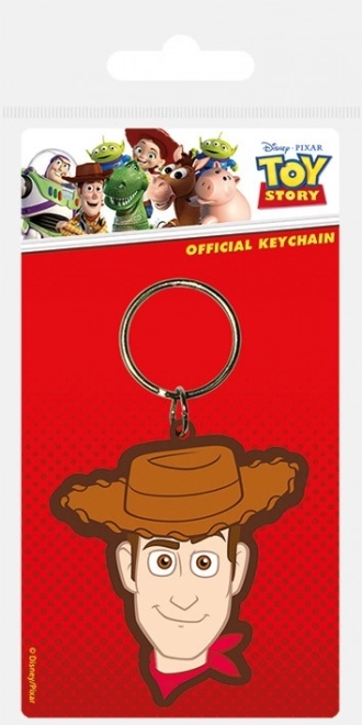 Porte-clés en caoutchouc Toy Story - Woody