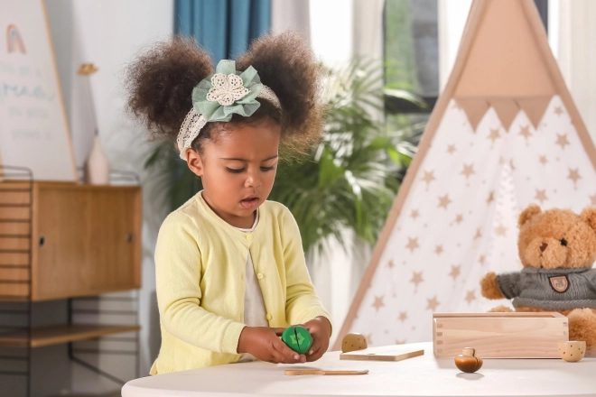 Kit de découpe en bois - légumes pour enfants