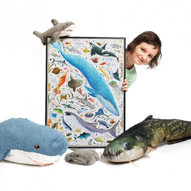 Puzzle Puzzlove Poissons et créatures aquatiques 500 pièces