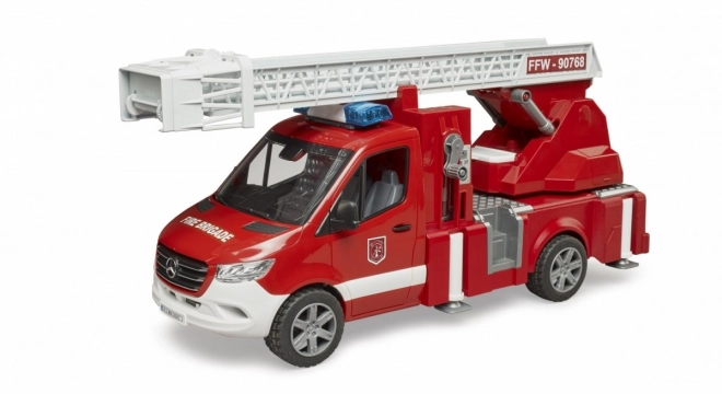Camion de pompiers Mercedes-Benz Sprinter avec échelle pour enfants