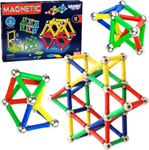 Woopie blocs de construction magnétiques 3D, 58 pcs