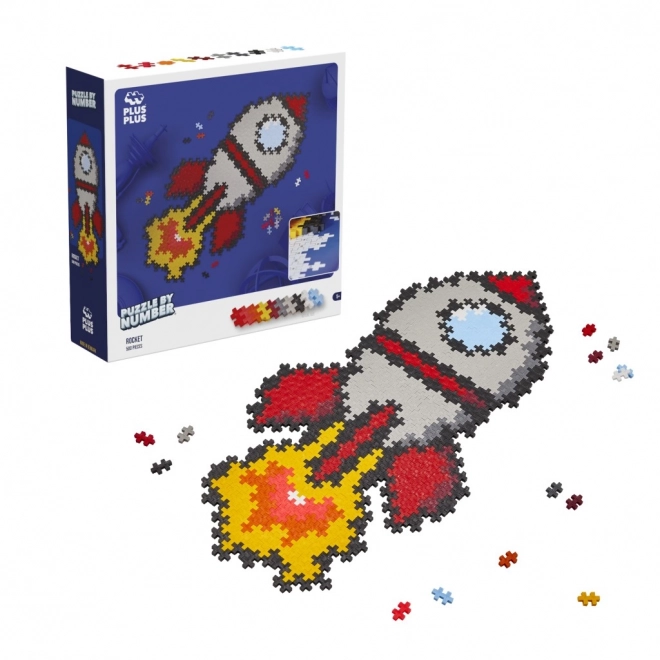 Plus-Plus Assembler par numéros Fusée 500 pcs