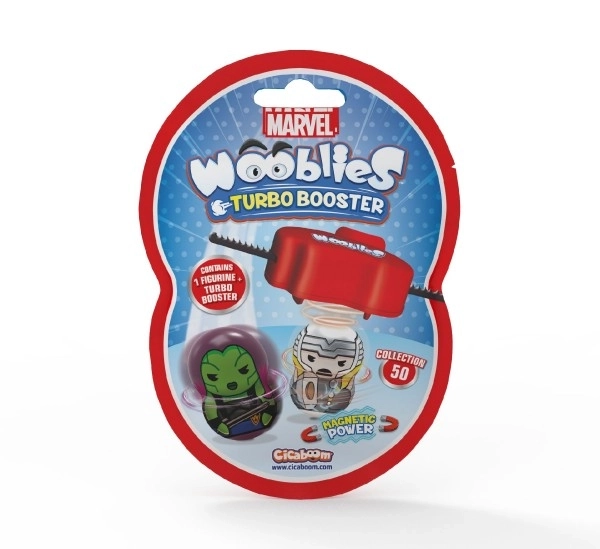 Personnages magnétiques Wooblies avec turbo lanceur - 4 cm