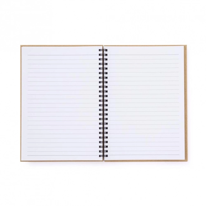 Bloc-notes A5 à spirale avec design naturel