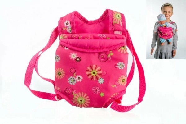 Porte-bébé kangourou en tissu pour bébés/poupées 29x20cm dans un sac
