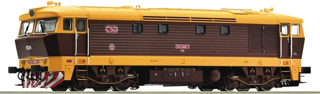 Roco locomotive diesel ČSD/ČD Bardotka 752 068-7 H0