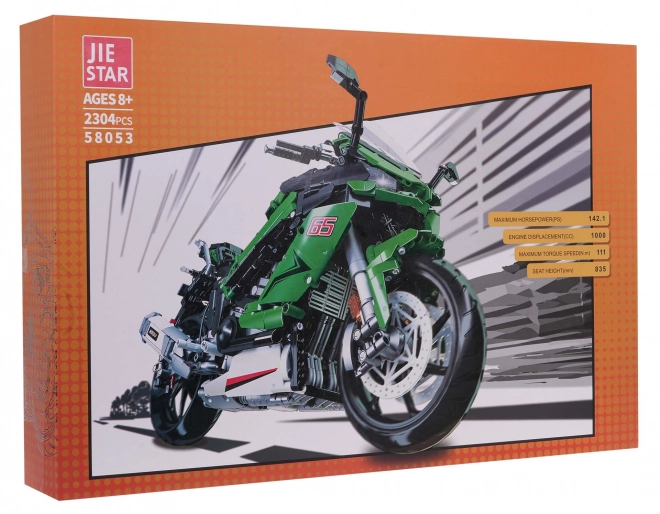 Kit de Construction Moto Sportive verte 2304 pièces