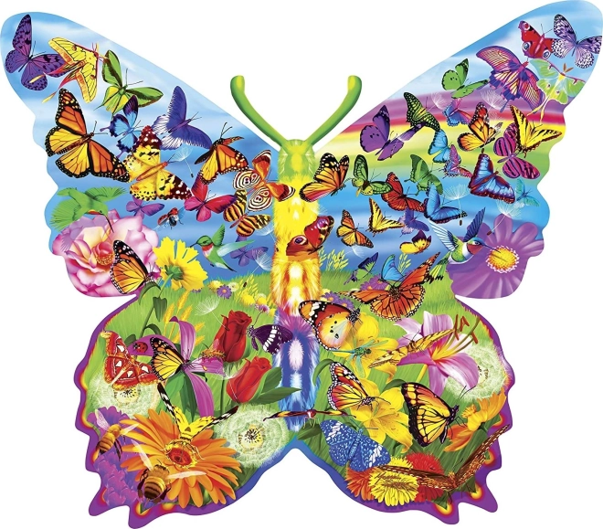 Puzzle en contour Surprise de papillons 1000 pièces