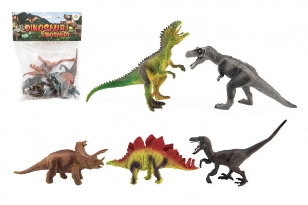 Dinosaures en plastique 15-18cm 5 pcs en sachet