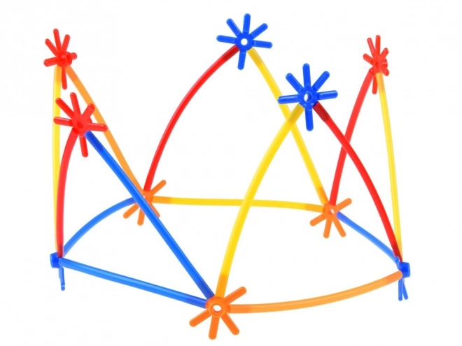 Jeu de construction créatif pailles et bâtonnets