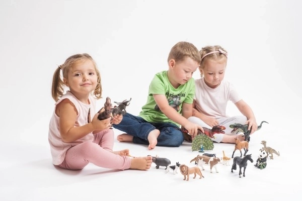 Velociraptor zooté plastique 16cm en sachet